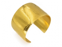 Venta de pulseras de acero quirurgico por mayor dorado ZC-0457B