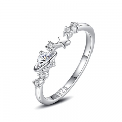 Anillos de diamantes de joyería de plata esterlina 925 para mujer  JZ846