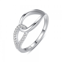 Anillos de diamantes de joyería de plata esterlina 925 para mujer   JZ799