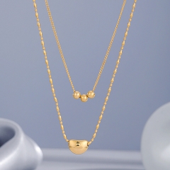 Joyas chapadas en oro Collar en Acero Quirúrgico NS-1426