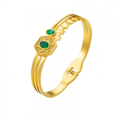 pulsera chapada en oro brazalete joyería mujeres de lujo  ZC-0705