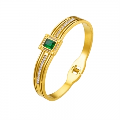 pulsera chapada en oro brazalete joyería mujeres de lujo  ZC-0706