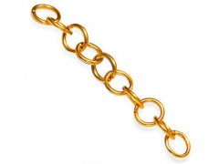 10 pcs Stainless Steel Jump Rings Gold Color SPA-004