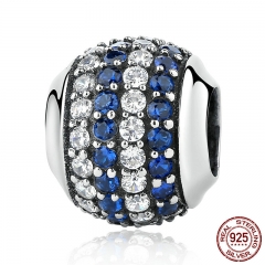 Genuine 100% 925 Sterling Silver Blue Coast Charms fit Bracelets Women Beads & Jewelry Makings SCC104 CHARM-0218