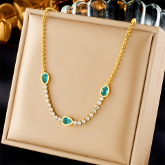 collar de mujer 18 chapado en oro collar joyería NS-1925