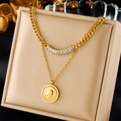 collar de mujer 18 chapado en oro collar joyería NS-1924