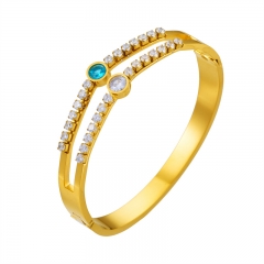 pulsera chapada en oro brazalete joyería mujeres de lujo  ZC-0714